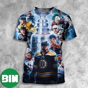 Patrice Bergeron Career Stats NHL Boston Bruins All Title And Signature T- Shirt - Binteez