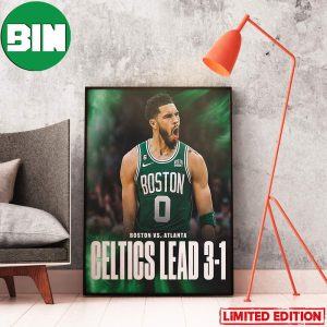 Boston Celtics Win Atlanta The Celtics Are One Win Away From The East Semis NBA Home Decor Poster-Canvas