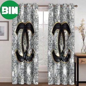 Chanel Bling Hot 2023 For Living Room Bedroom Home Decor Window Curtain