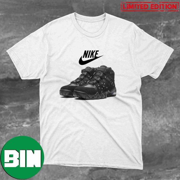 Charles Barkley Nike Air Max CB 94 Triple Black Returns Holiday 2023 Sneaker T-Shirt
