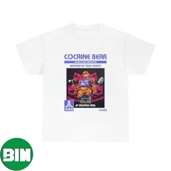 Cocaine Bear Inspired By True Events 8 Bit Funny T-Shirt