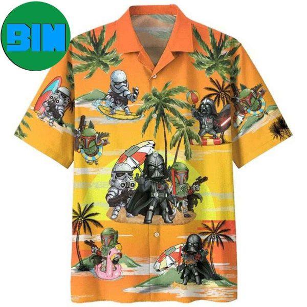 Colorful Summer Darth Vader Aloha Star War Gifts Hawaiian Shirt