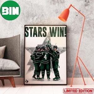 Dallas Stars What A Game What A Win Game 6 Friday In Mini Soda Go Stars NHL DHF Texas Hockey Home Decor Poster-Canvas
