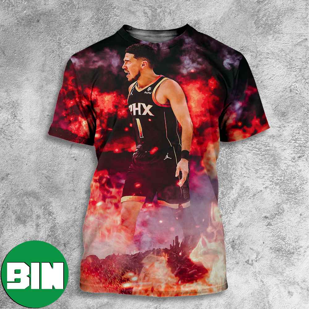 Devin Bookers Was On Fire vs The LA Clippers Phoenix Suns NBA Winner All Over Print Shirt