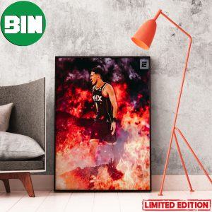 Devin Bookers Was On Fire vs The LA Clippers Phoenix Suns NBA Winner Home Decor Poster-Canvas