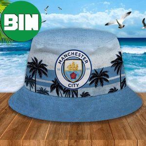 EPL Manchester City FC Summer Palm Tree Bucket Hat-Cap