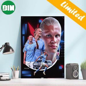 Erling Haaland Manchester City FC Defeat Bayern Munich Home Decor Poster-Canvas