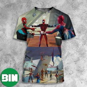 Funny Iconic Meme Spider Man Across The Spider-Verse All Over Print Shirt