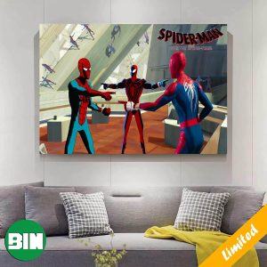 Funny Iconic Meme Spider Man Across The Spider-Verse Fan Gifts Home Decor Poster-Canvas