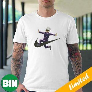 Funny Satoru Gojo Jujutsu Kaisen x Nike Swoosh Logo Fan Gifts T-Shirt