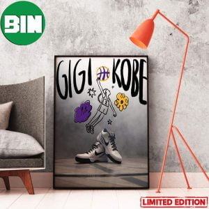 Gigi And Kobe SNKRS Nike Kobe 4 Protro Mambacita Home Decor Poster-Canvas