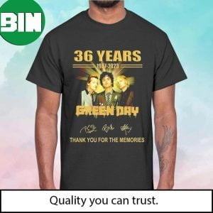 Green Day 36 Years 1987 – 2023 Thank You For The Memories Fan Gifts T-Shirt