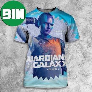 Guardians Of The Galaxy Volume 3 Nebula Funny Collab With Barbie Movie Marvel Studios All Over Print Shirt