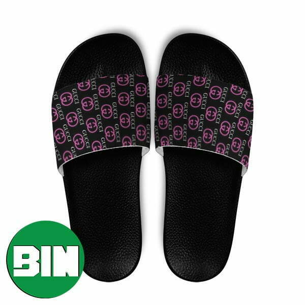 Gucci Pink Logo Summer Slide Sandals - Binteez