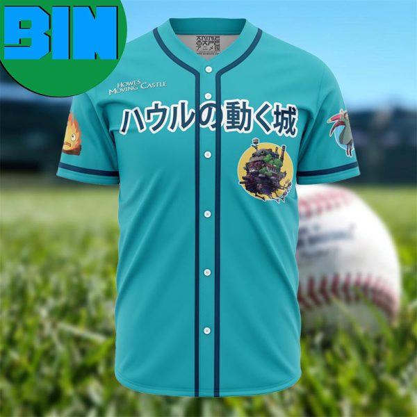 Howls Moving Castle Studio Ghibli Anime Baseball Jersey