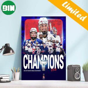 IIHF USA Hockey Are Womens Worlds Gold Medal Champions Inspire The Next Home Decor Poster-Canvas
