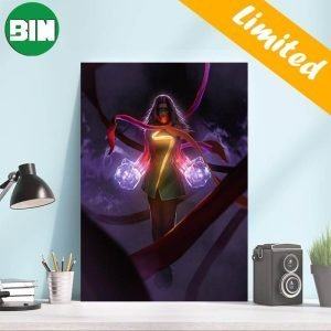 Iman Vellani as Kamala Khan Ms Marvel Marvel Studios The Marvels Home Decor Poster-Canvas