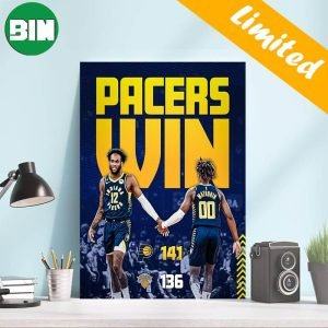 Indiana Pacers A Pacers Win To Close Out The 2022-2023 Season NBA Home Decor Poster-Canvas