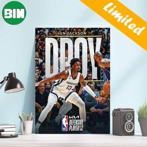 Jaren Jackson Jr DPOY Deffensive Player Of The Year NBA 2022-2023 Home Decor Poster-Canvas