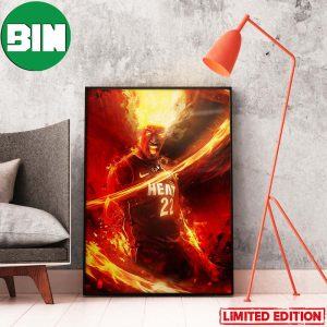 Jimmy Butler Miami Heat HEAT Culture NBA Home Decor Poster-Canvas