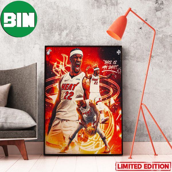 Jimmy Butler Miami Heat White Hot Heat Culture NBA This Is My Shit Home Decor Poster-Canvas