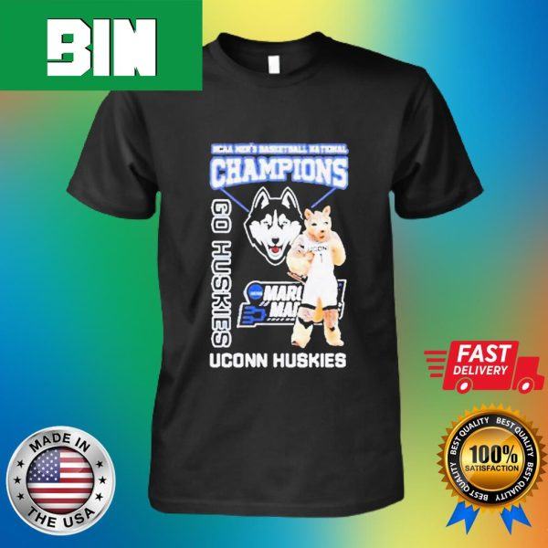 Jonathan The Huskey 2023 NCAA Men’s Basketball National Champions UCONN Fan Gifts T-Shirt