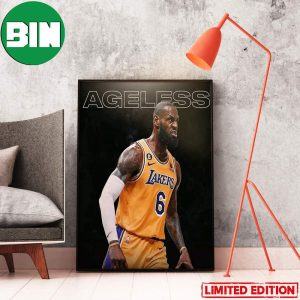 LeBron James Los Angeles Lakers NBA Is The King 38 Years Old 22 Points Home Decor Poster-Canvas