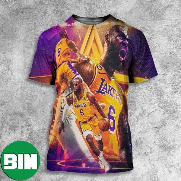 LeBron James Los Angeles Lakers NBA Playoffs The Lake Show Of King James All Over Print Shirt