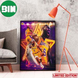 LeBron James Los Angeles Lakers NBA Playoffs The Lake Show Of King James Home Decor Poster-Canvas