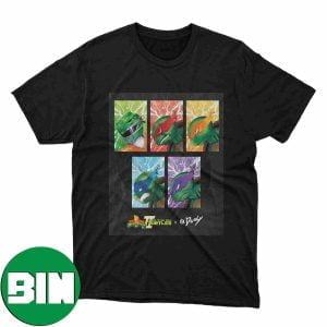 Might Morphing Power Rangers x Teenage Mutant Ninja Turtle II Exclusive Fan Gifts T-Shirt