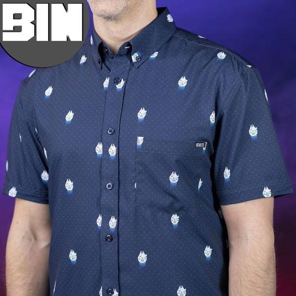 Millennium Falcon Pattern Star Wars Hawaiian Shirt