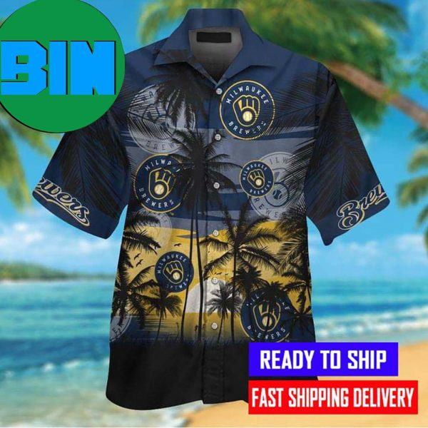 Milwaukee Brewers Aloha Hawaiian Shirt