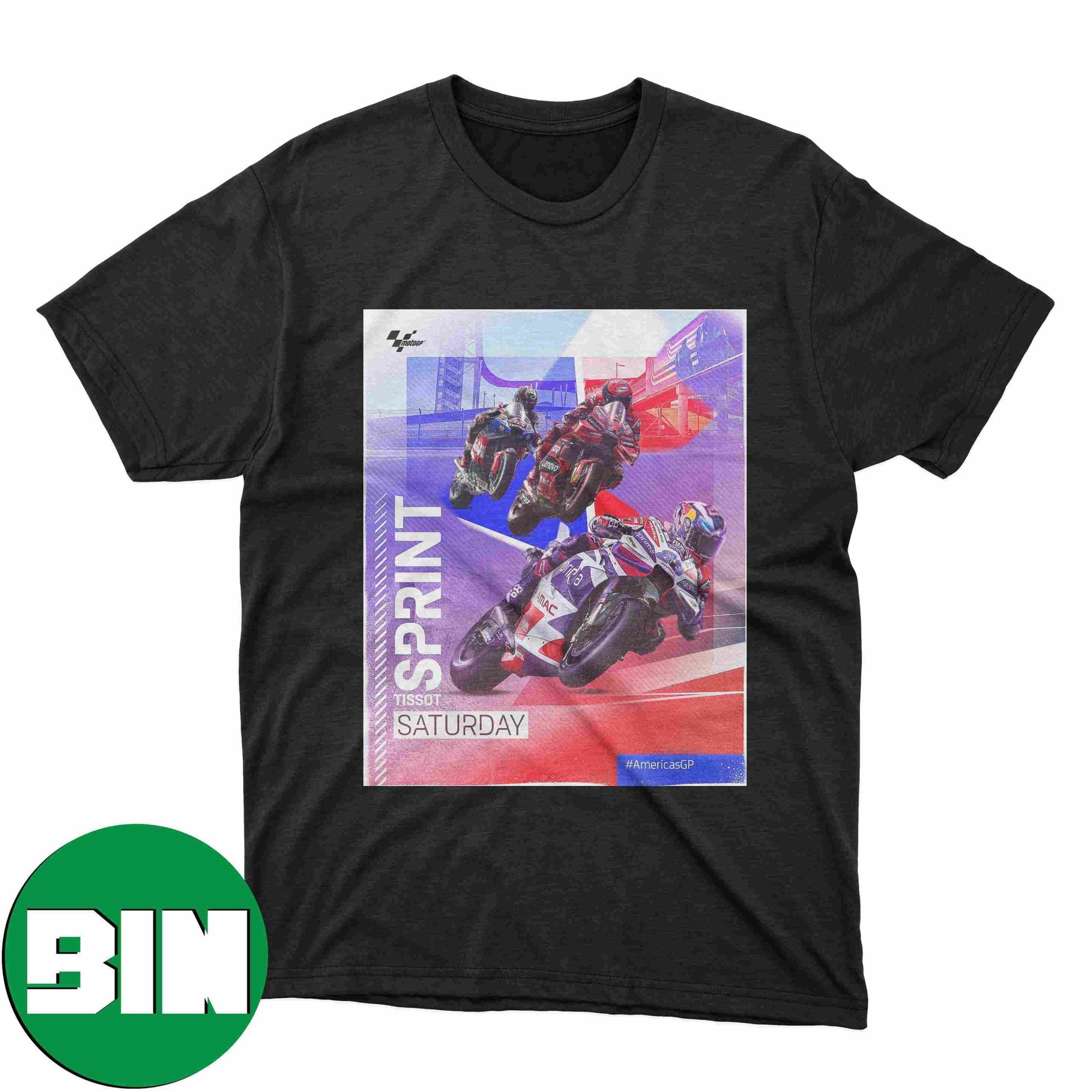 Moto GP It Is Time To Grab The Bull By The Horns It Is Tissot Sprint Saturday Americas GP Fan Gifts T-Shirt