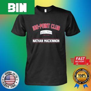 Nathan Mackinnon 100 Points Club Fan Gifts T-Shirt