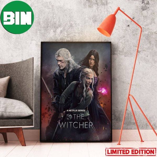 New Poster For The Witcher Season 3 Only On Netflix Home Decor Poster-Canvas
