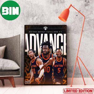 New York Knicks Moves On And Defeat Cavaliers The Knicks Win Their First NBA Playoffs Since 2013 Home Decor Poster-Canvas