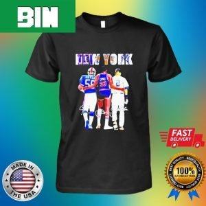 New York Team Jonathan Taylor – Patrick Ewing – Derek Jeter Signatures Fan Gifts T-Shirt