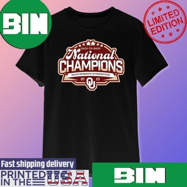 Okalahoma Sooners Blue 84 Back To Back NCAA Women Gymnastics National Champions Fan GIfts T-Shirt