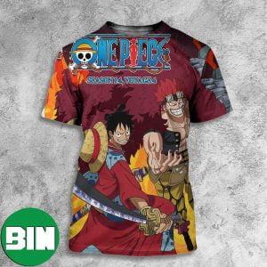 One Piece Anime Grab Season 14 Voyage 4 Eps 929-940 Luffy x Kid All Over Print Shirt