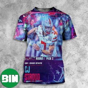 Pick 2 CJ Stroud To The Houston Texans NFL NFL Draft 2023 All Over Print Shirt
