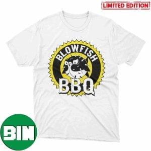 Pittsburgh Clothing Company Best BBQ In The Burgh Blowfish BBQ Fan Gifts T-Shirt
