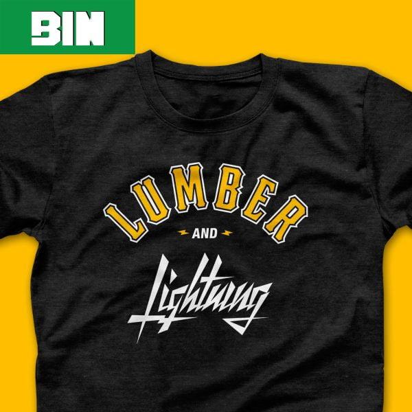 Pittsburgh Clothing Company Lumber And Lightning Fan Gifts T-Shirt