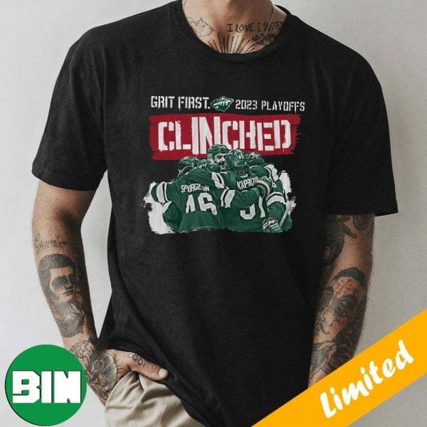 Playoffs Are Coming And We’ll Be There Minnesota Wild NHL Grit First 2023 Playoffs Clinched Unique T-Shirt