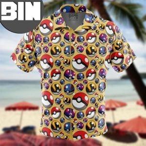 Poke Balls Pokemon Anime Hawaiian Shirt