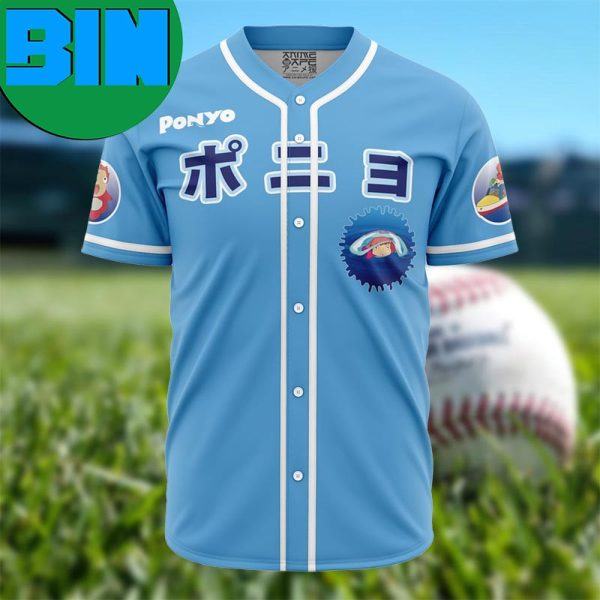 Ponyo Studio Ghibli Anime Baseball Jersey