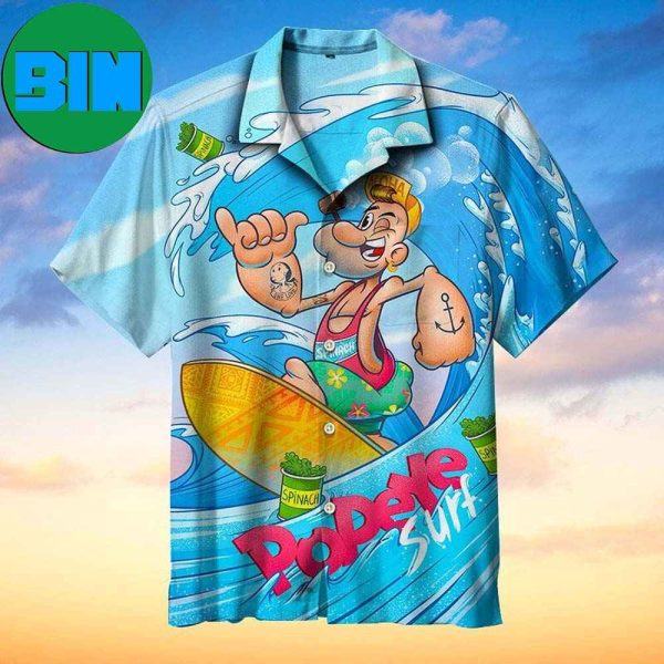 Popeye The Sailor Commemorative Summer Hawaiian Shirt