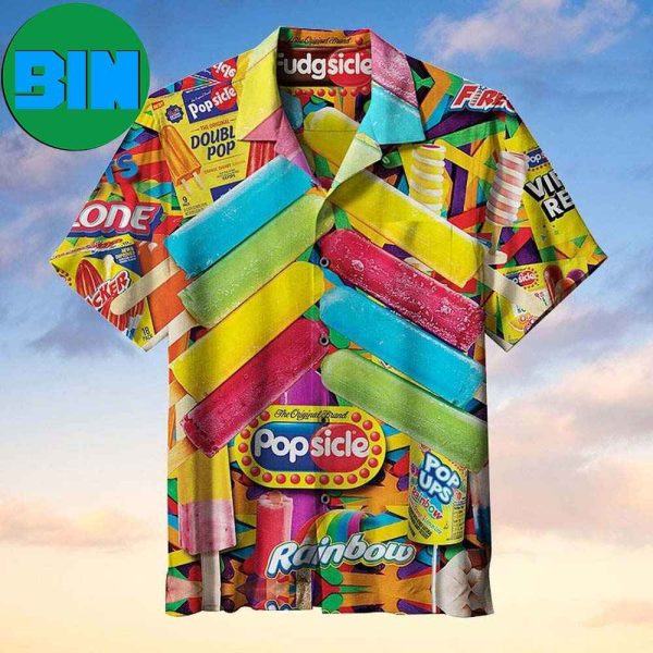 Popsicle Brand Ice Cream Summer Hawaiian Shirt