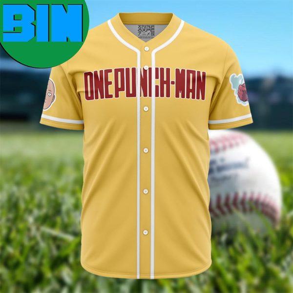 Power Saitama Punch Man Anime Baseball Jersey