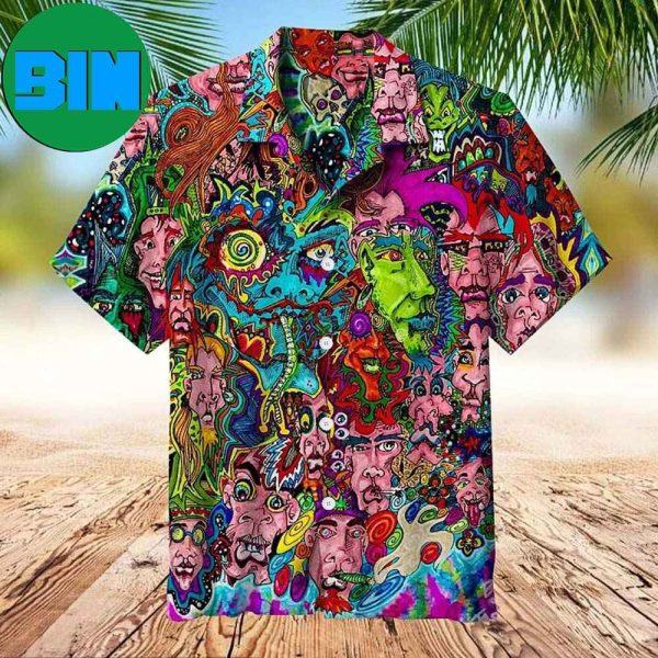 Psychedelic Tye Dye Summer Hawaiian Shirt