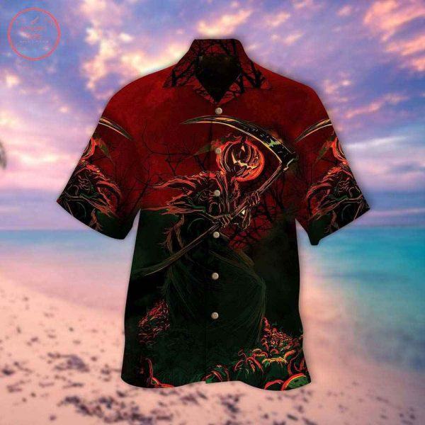 Pumpkin Crescent Halloween Summer Hawaiian Shirt